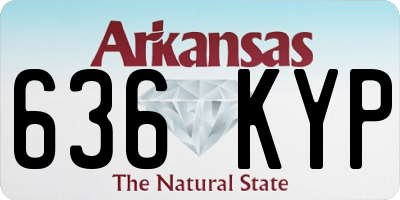 AR license plate 636KYP