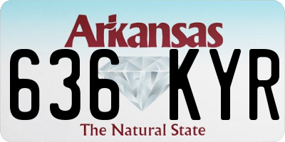 AR license plate 636KYR
