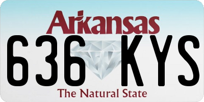 AR license plate 636KYS