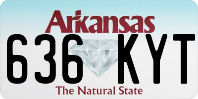 AR license plate 636KYT