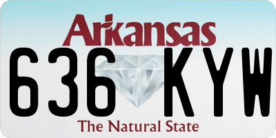 AR license plate 636KYW