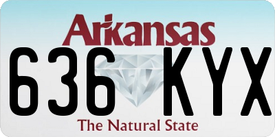AR license plate 636KYX