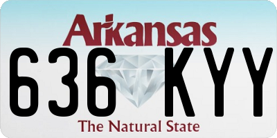 AR license plate 636KYY