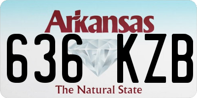 AR license plate 636KZB