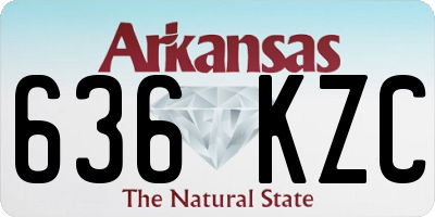 AR license plate 636KZC