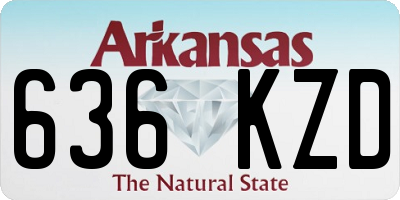 AR license plate 636KZD