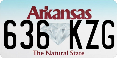 AR license plate 636KZG
