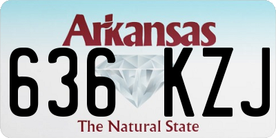 AR license plate 636KZJ