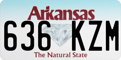AR license plate 636KZM