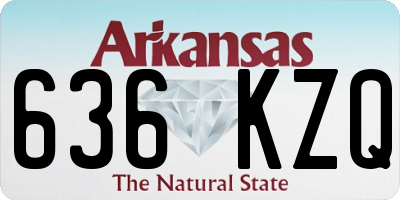 AR license plate 636KZQ