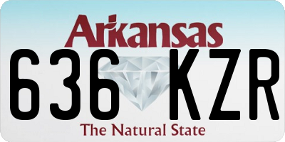 AR license plate 636KZR