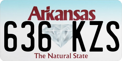 AR license plate 636KZS