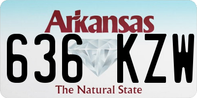 AR license plate 636KZW