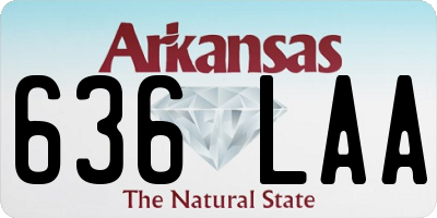 AR license plate 636LAA
