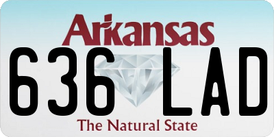 AR license plate 636LAD