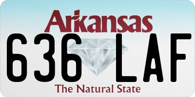 AR license plate 636LAF