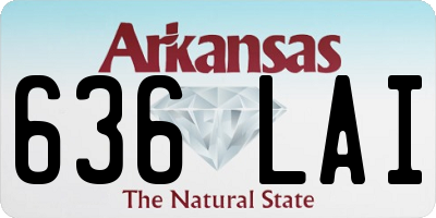 AR license plate 636LAI