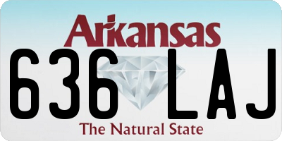 AR license plate 636LAJ