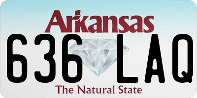 AR license plate 636LAQ