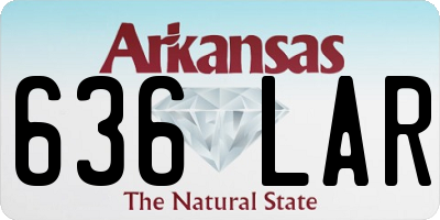 AR license plate 636LAR
