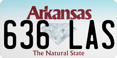 AR license plate 636LAS