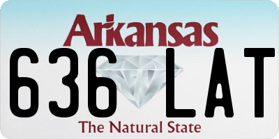 AR license plate 636LAT