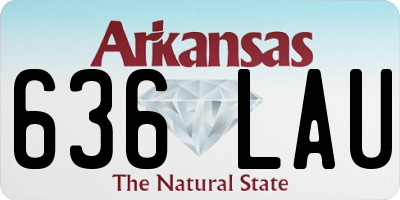 AR license plate 636LAU