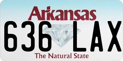 AR license plate 636LAX