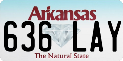 AR license plate 636LAY