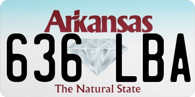 AR license plate 636LBA