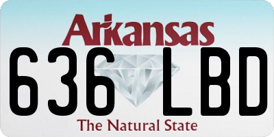 AR license plate 636LBD