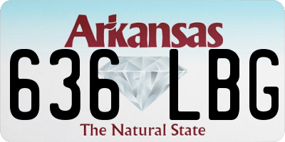 AR license plate 636LBG