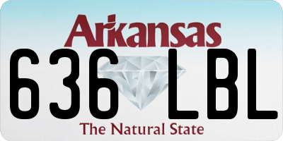 AR license plate 636LBL