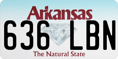 AR license plate 636LBN