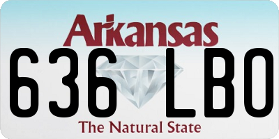 AR license plate 636LBO