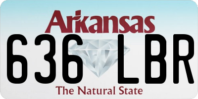 AR license plate 636LBR