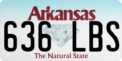 AR license plate 636LBS