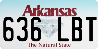 AR license plate 636LBT