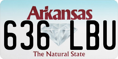 AR license plate 636LBU