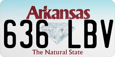AR license plate 636LBV