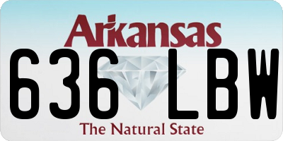 AR license plate 636LBW