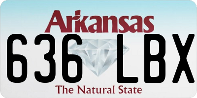 AR license plate 636LBX