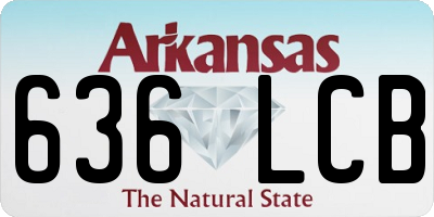 AR license plate 636LCB