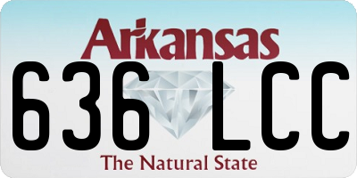 AR license plate 636LCC