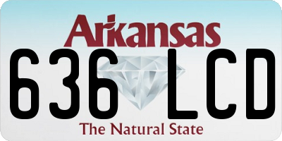 AR license plate 636LCD