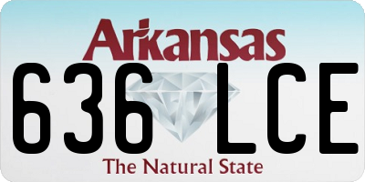 AR license plate 636LCE