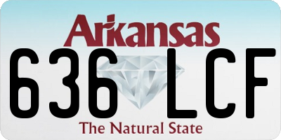 AR license plate 636LCF