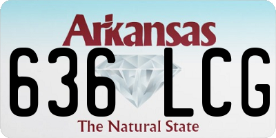 AR license plate 636LCG