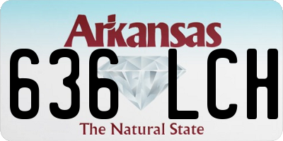 AR license plate 636LCH