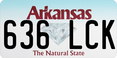 AR license plate 636LCK